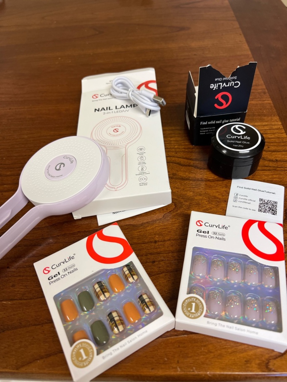 CurvLife Gel Press-On Nail Kit